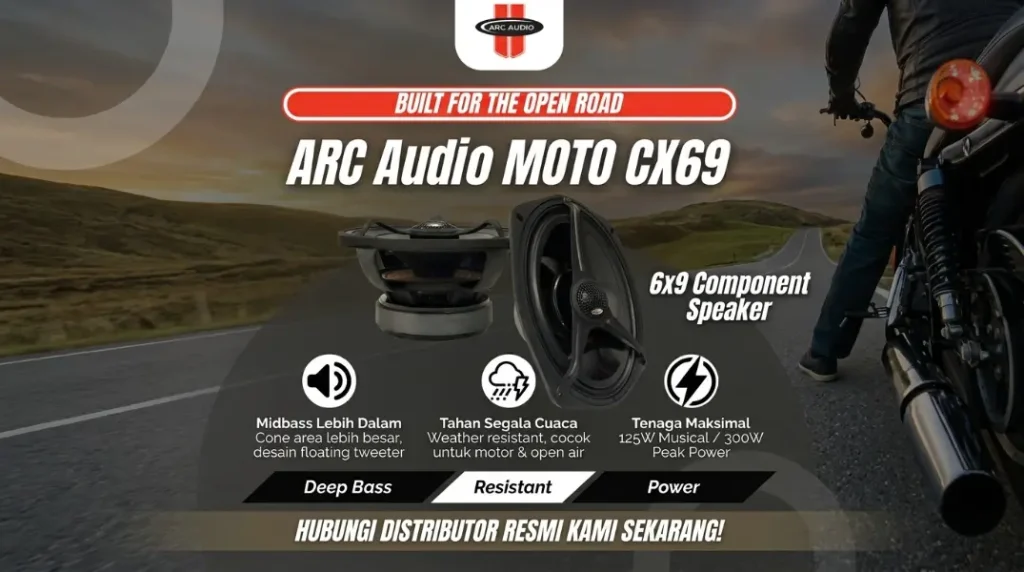 ARC Audio MOTO CX69: Speaker 6×9 Tahan Segala Cuaca