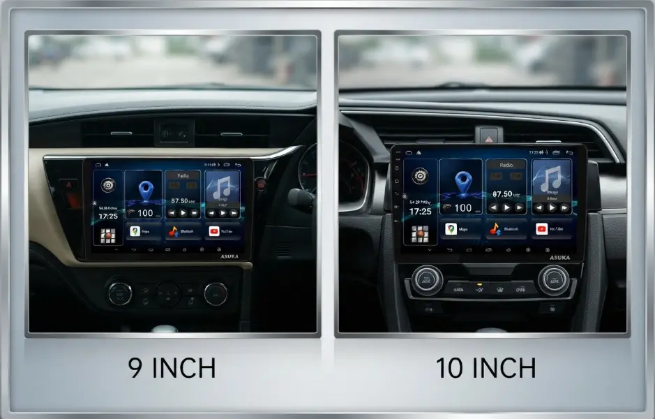 Head Unit 9 Inch vs 10 Inch: Mana yang Lebih Nyaman?
