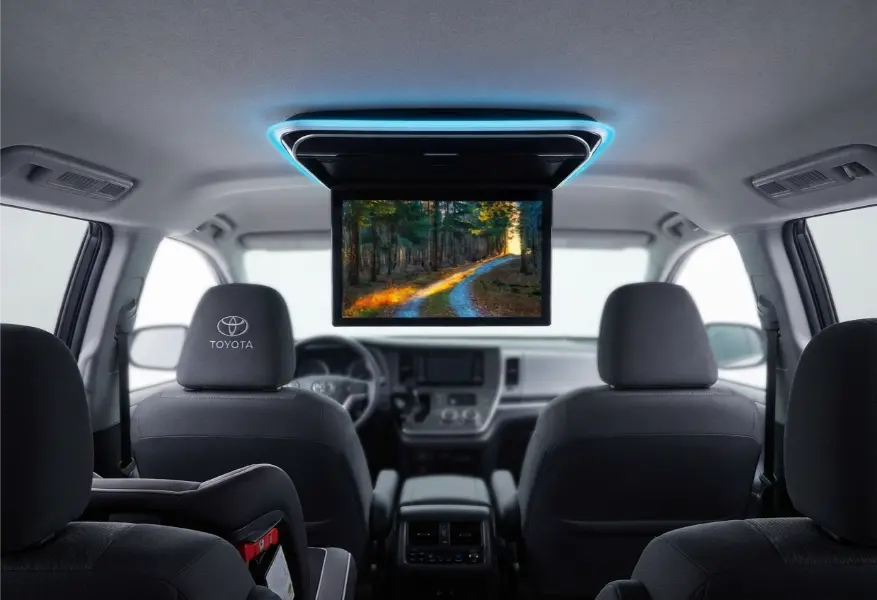 Roof Monitor Mirai 1398A: Layar 14 Inci 2K untuk Hiburan Nyaman di Mobil 
